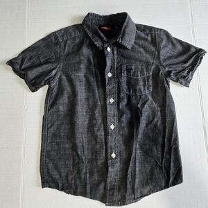 Wrangler S 6/7 Button Down Short Sleeve Shirt Logo Single Chest‎ Pocket